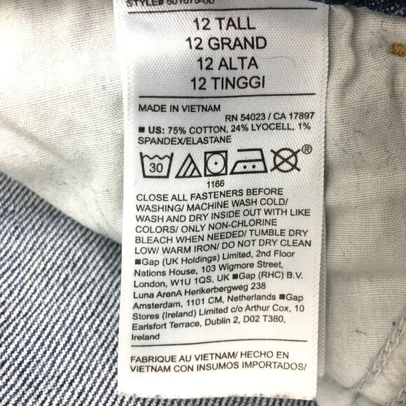 Old Navy Women's Jeans Extra High Rise Kicker Boot Cut Button Fly 12 length 31" - Picture 8 of 12